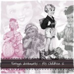 Vintage bookmarks - 40s Children I - preview Vintage bookmarks - 40s Children I - preview