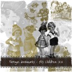 Vintage bookmarks - 40s Children II - preview Vintage bookmarks - 40s Children II - preview