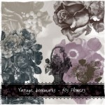Vintage bookmarks - 40s Flowers - preview Vintage bookmarks - 40s Flowers - preview
